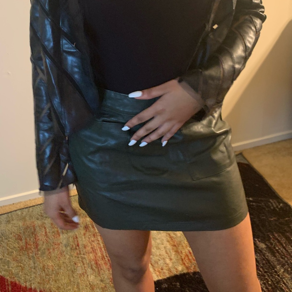 Leather skirt